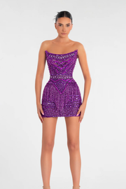 Rochie Albina Dyla scurta mov