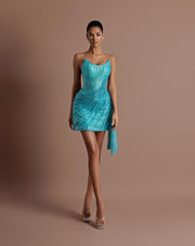 Rochie Vlora mini turcoaz