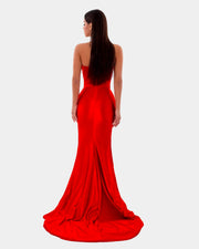 Rochie Albina Dyla rosie lunga