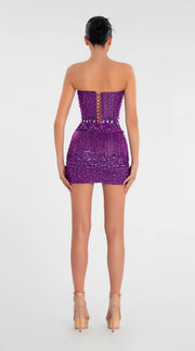 Rochie Albina Dyla scurta mov