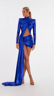 Rochie Albina Dyla scurta albastra