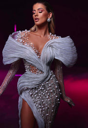 Rochie Vlora&Kaltrina cu perle
